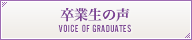 卒業生の声